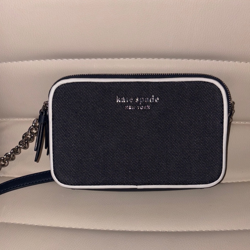 Kate Spade Navy and White Crossbody Bag